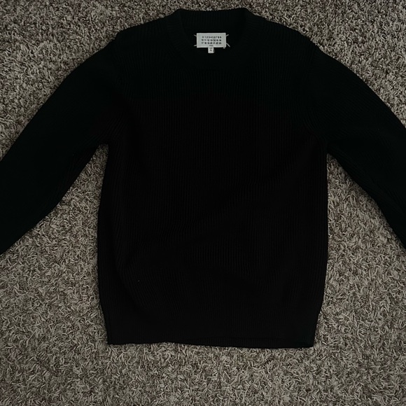 MM6 Maison Martin Margiela Black Knit Sweater